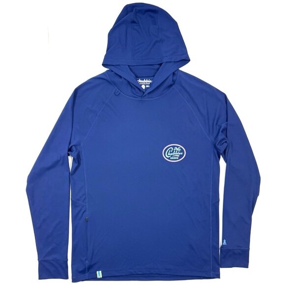 Chubbies Mens Sun Hoodie Size Medium Navy Graphic Pullover UPF Lightweight - Picture 1 of 12